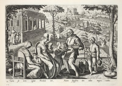 Vogelfänger verkaufen tote Vögel, Platte 76, Illustration aus 